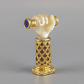 Gold an d mother of pearl antique wax hand seal