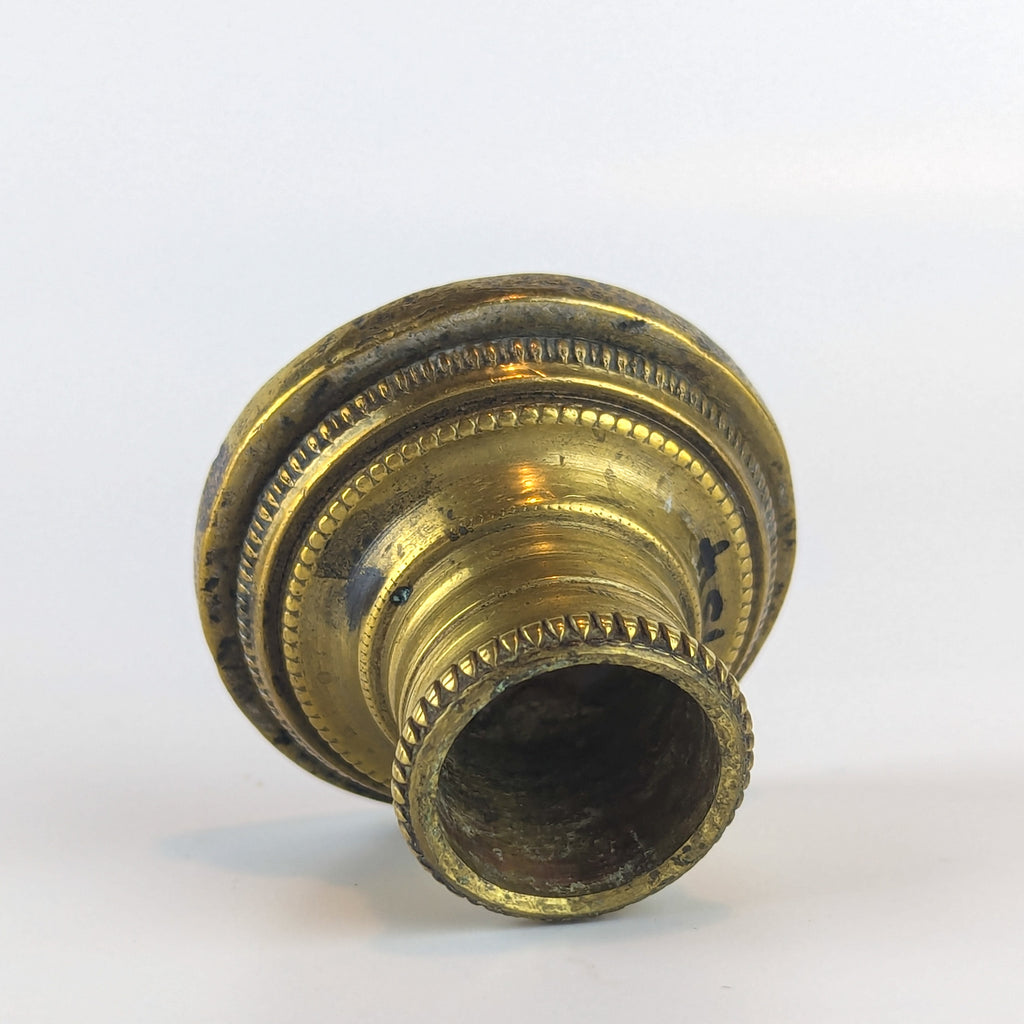 Side shot of antique wax seal socket missing handle