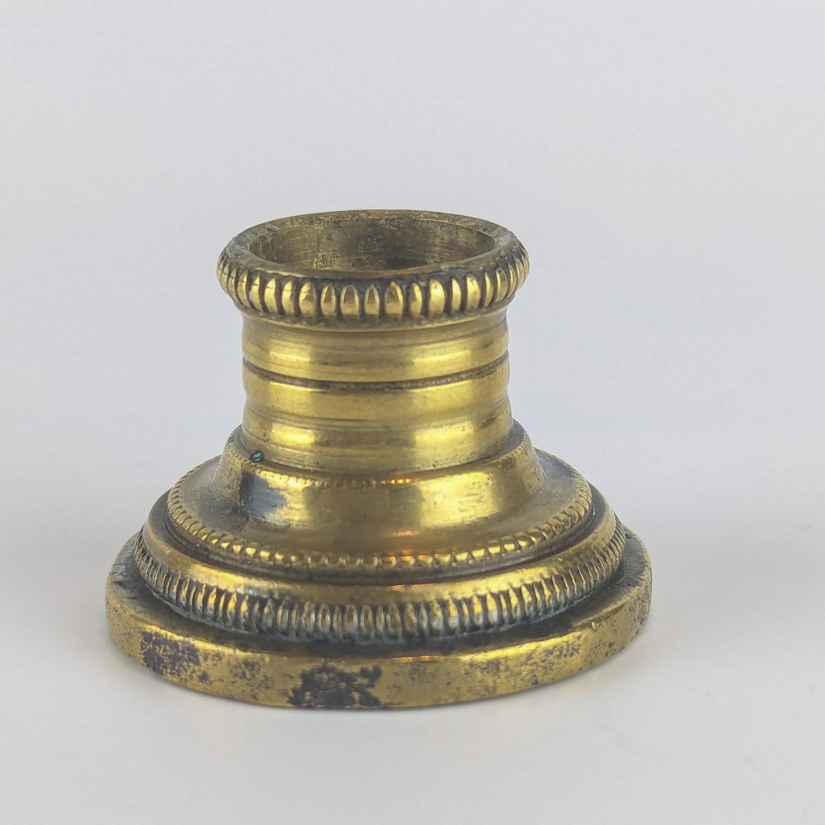 Detail of collar for brass wax seal matrix