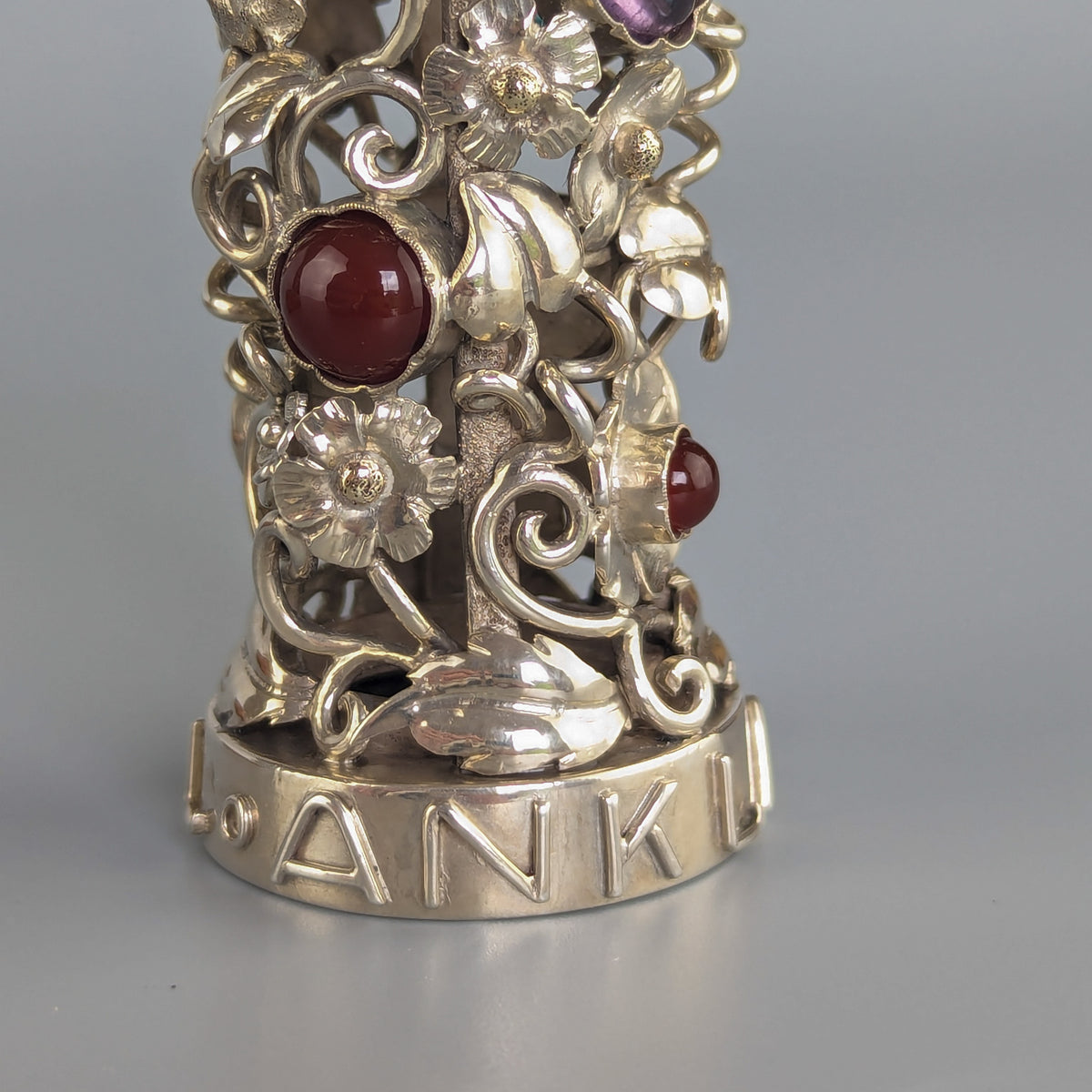 Base of antique silver wax seal for Dr Karl Anklam