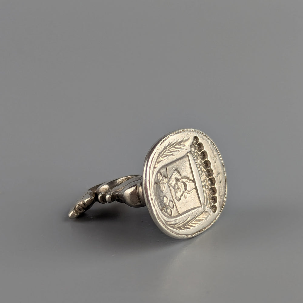 Early Silver Count's Armorial Fob Wax Seal