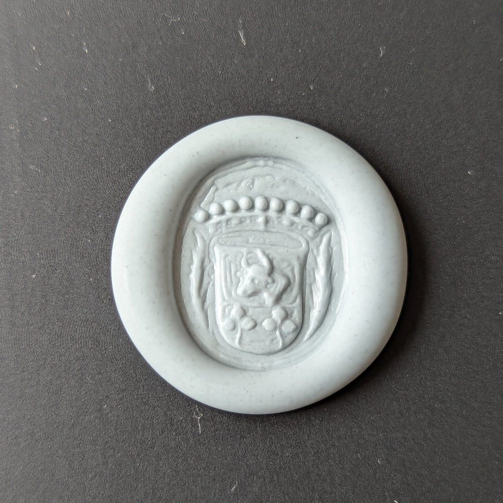 Early Silver Count's Armorial Fob Wax Seal