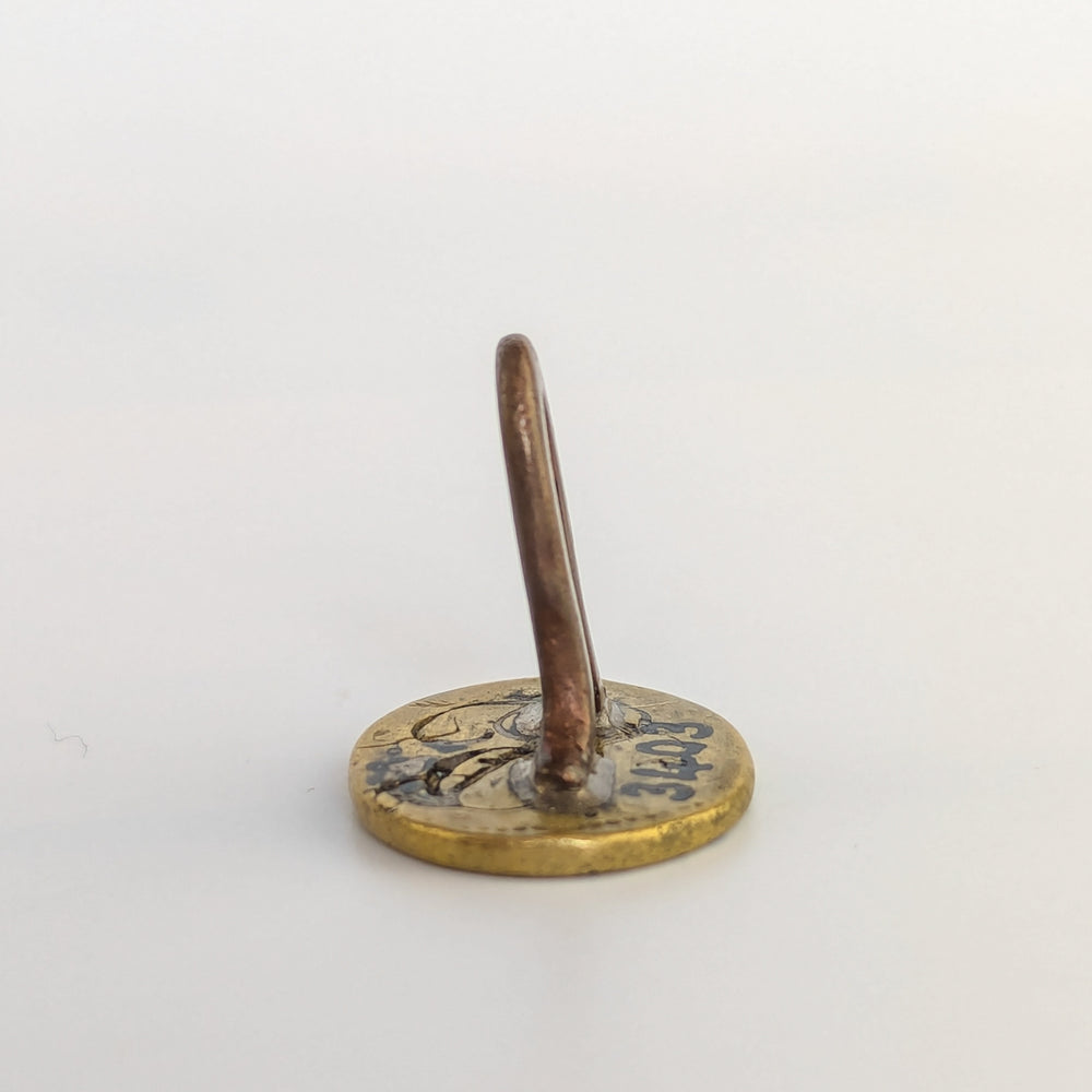 17thC Brass Pocket Wax Seal - Isabel Inglish The Famous Scots Pills