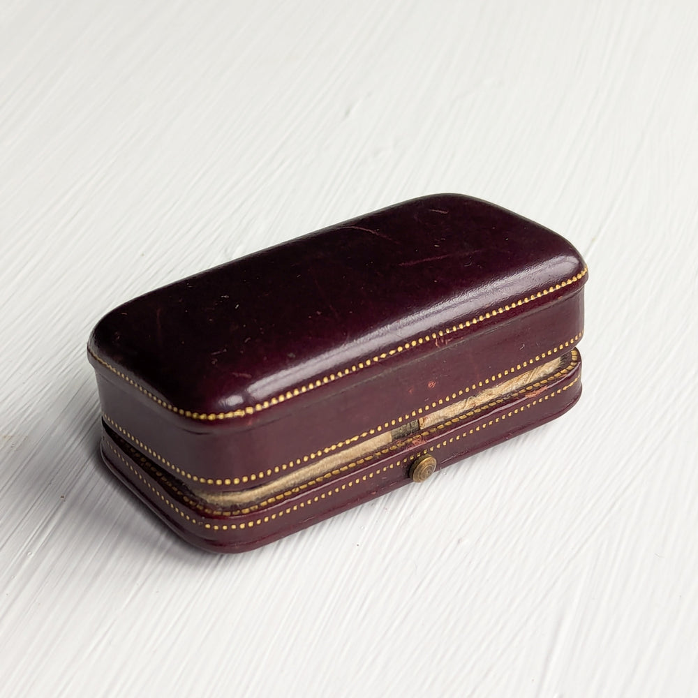 A Cased Agate, Gold Mount & Lapis Estate Desk Wax Seal