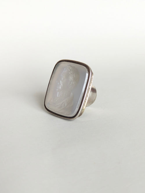 1st Duke Wellington 18thC English Hardstone Silver Desk Seal