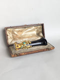 THE MAJOR CHARLES NASMYTH (1825-1861) GEM-SET, GOLD & AGATE DESK WAX SEAL