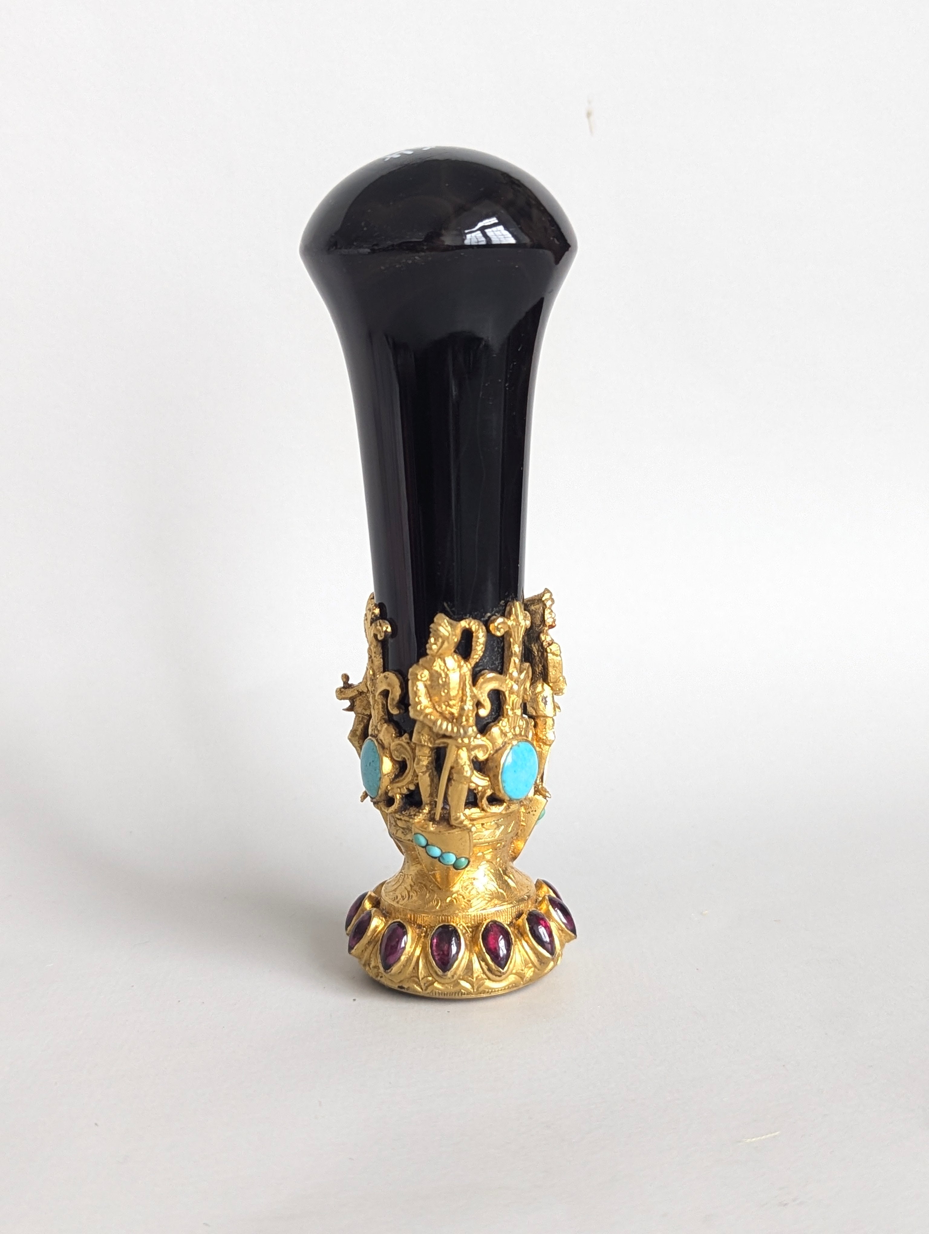 The Major Charles Nasmyth (1825-1861) Gem-Set, Gold & Agate Desk Wax Seal