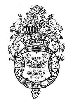 AN ENGLISH DOUBLE-ENDED STEEL DESK SEAL