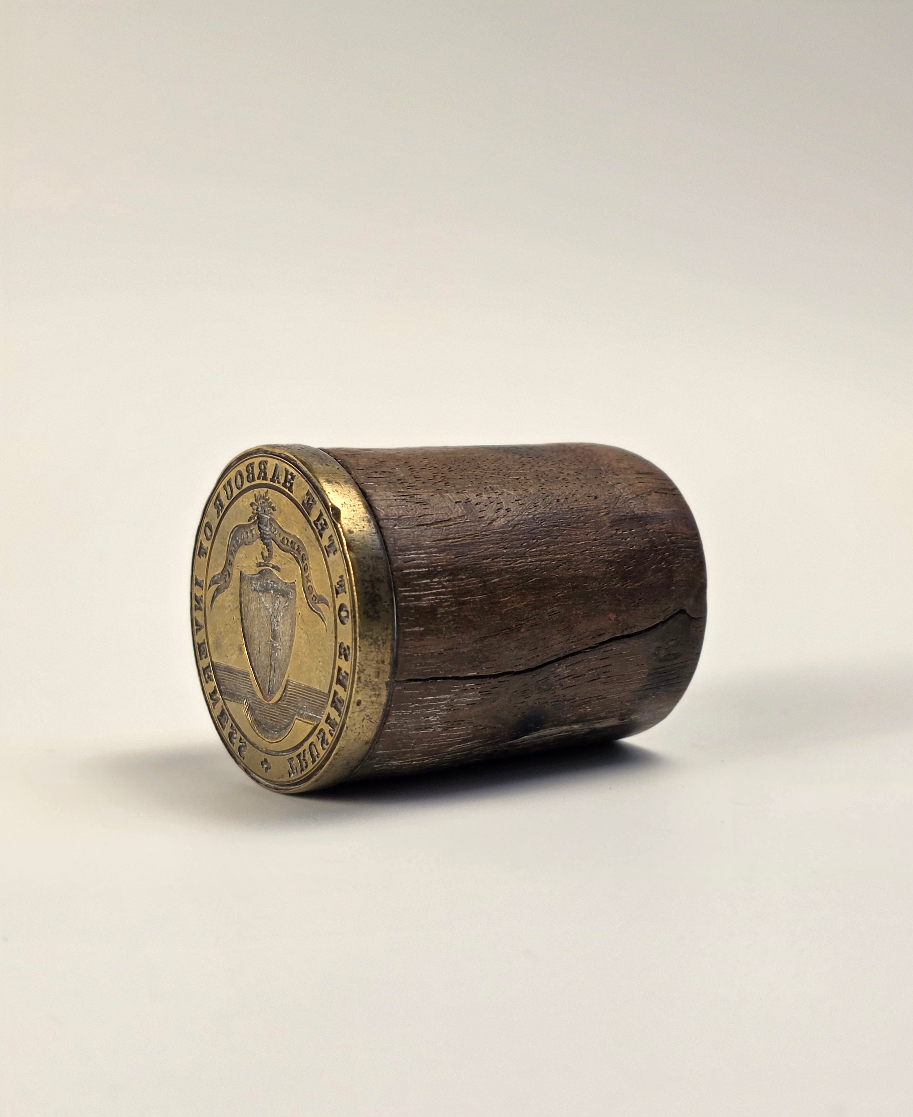 THE TRUSTEES OF THE HARBOUR OF INVERNESS WAX DESK SEAL c1850