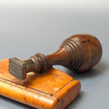 19thC Mahogany and Steel READ O'ER THIS AND THEN TO BREAKFAST Desk Seal