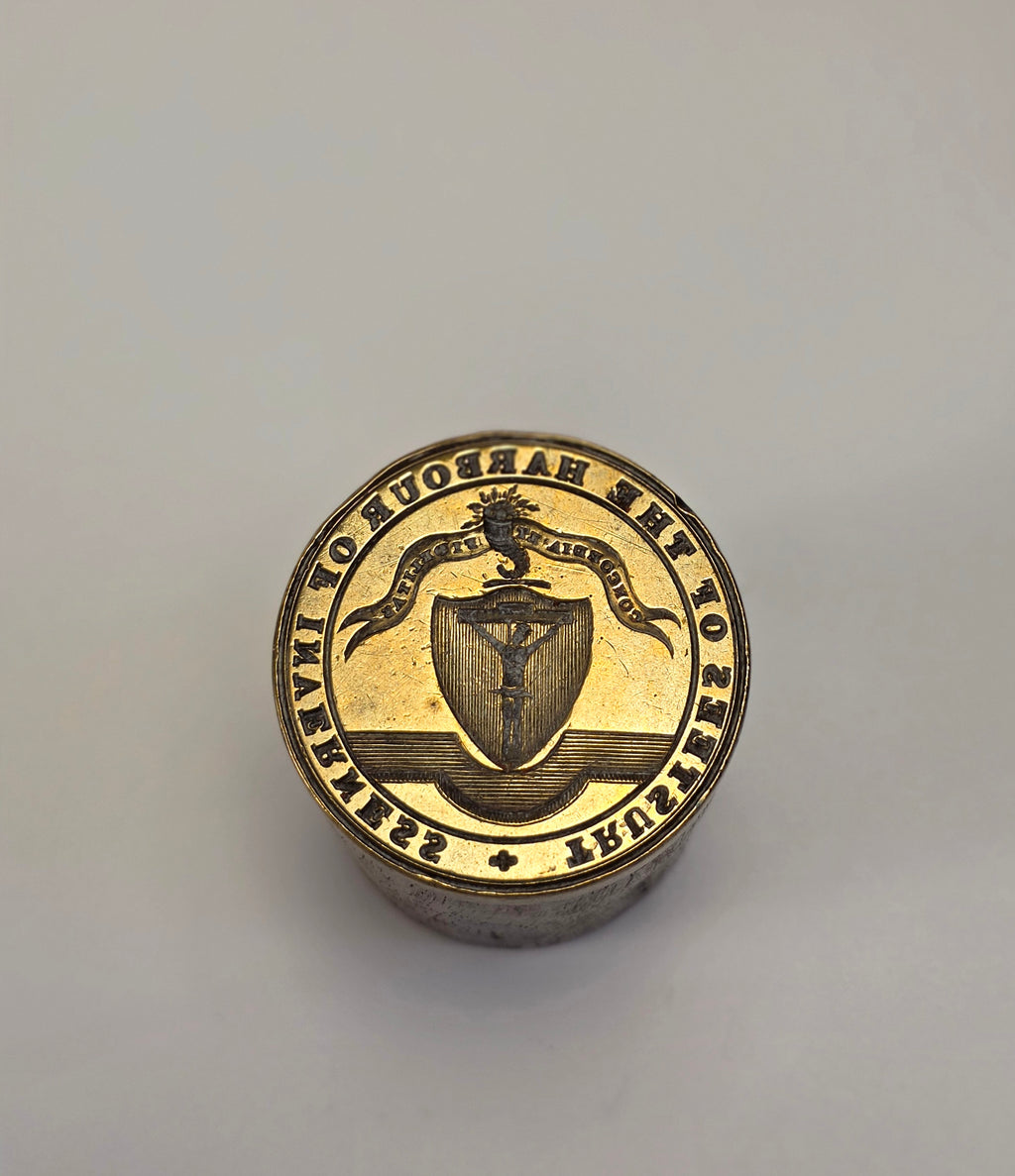 THE TRUSTEES OF THE HARBOUR OF INVERNESS WAX DESK SEAL c1850