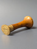 19thC French Wood Brass Desk Seal - Church of St Nicholas Fougeres