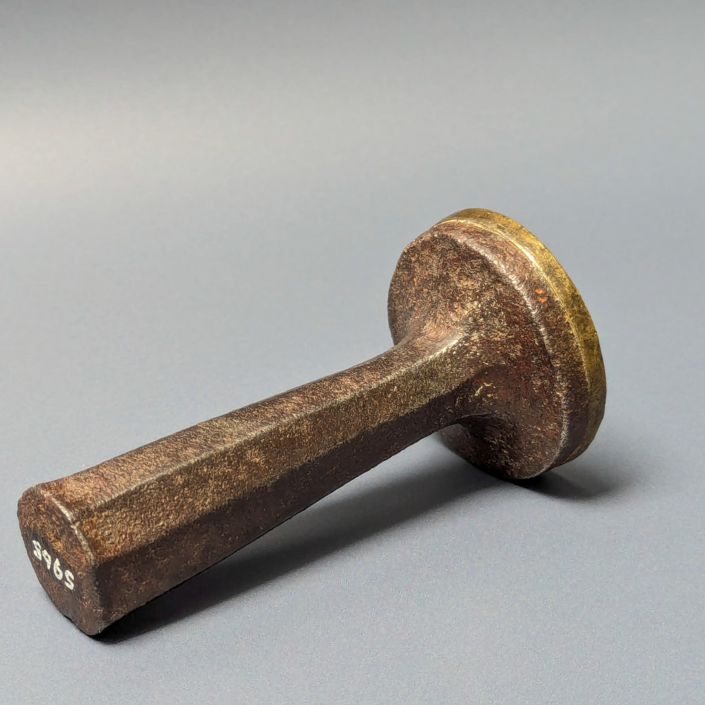 Early 18thC Heavy Steel Brass Bavarian Ironmongers Desk Seal