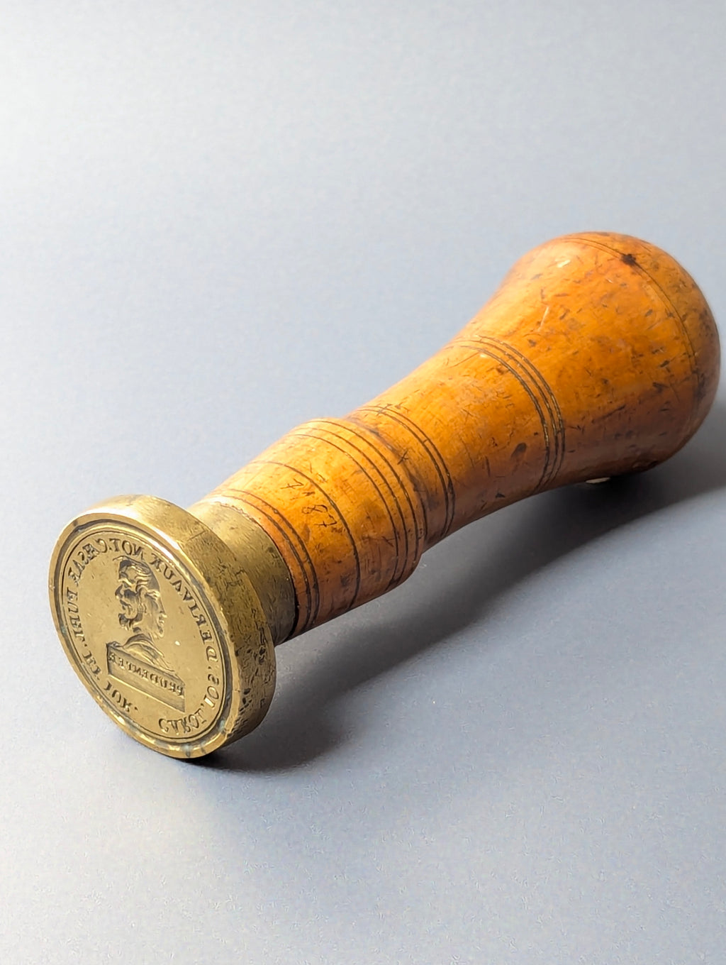 Early 19thC French Named Notary Desk Seal - Carol Derivaux