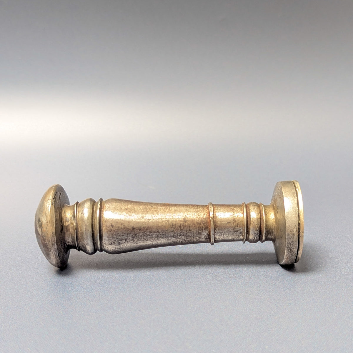18thC Dutch Steel & Silver Personal Armorial Desk Seal - Johann Matthias Lodel