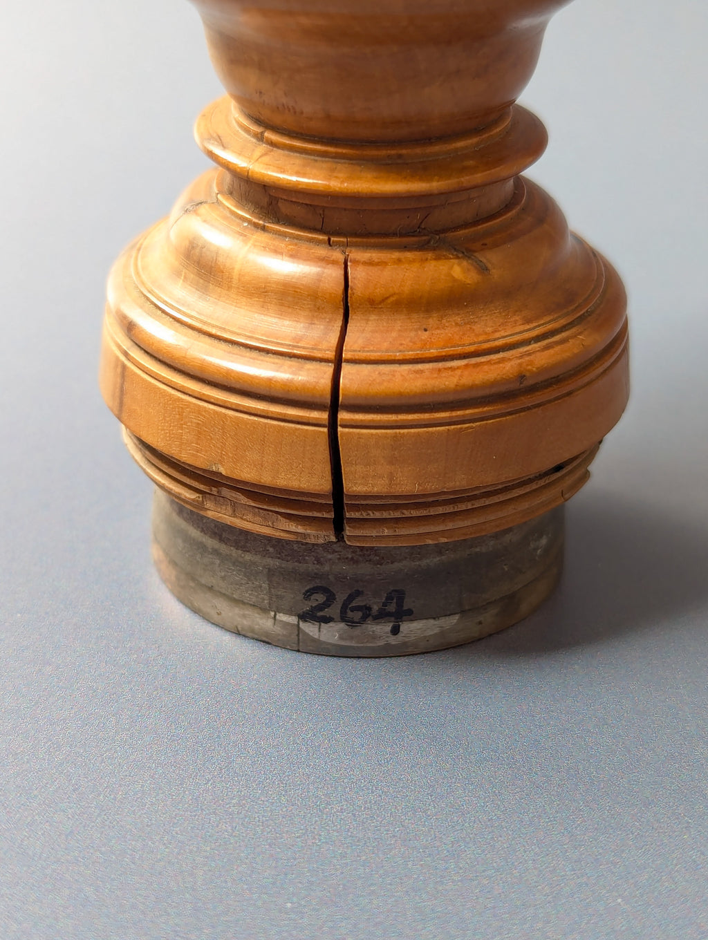 Large Superb Early 19thC Swiss Boxwood & Silver Armorial Desk Seal