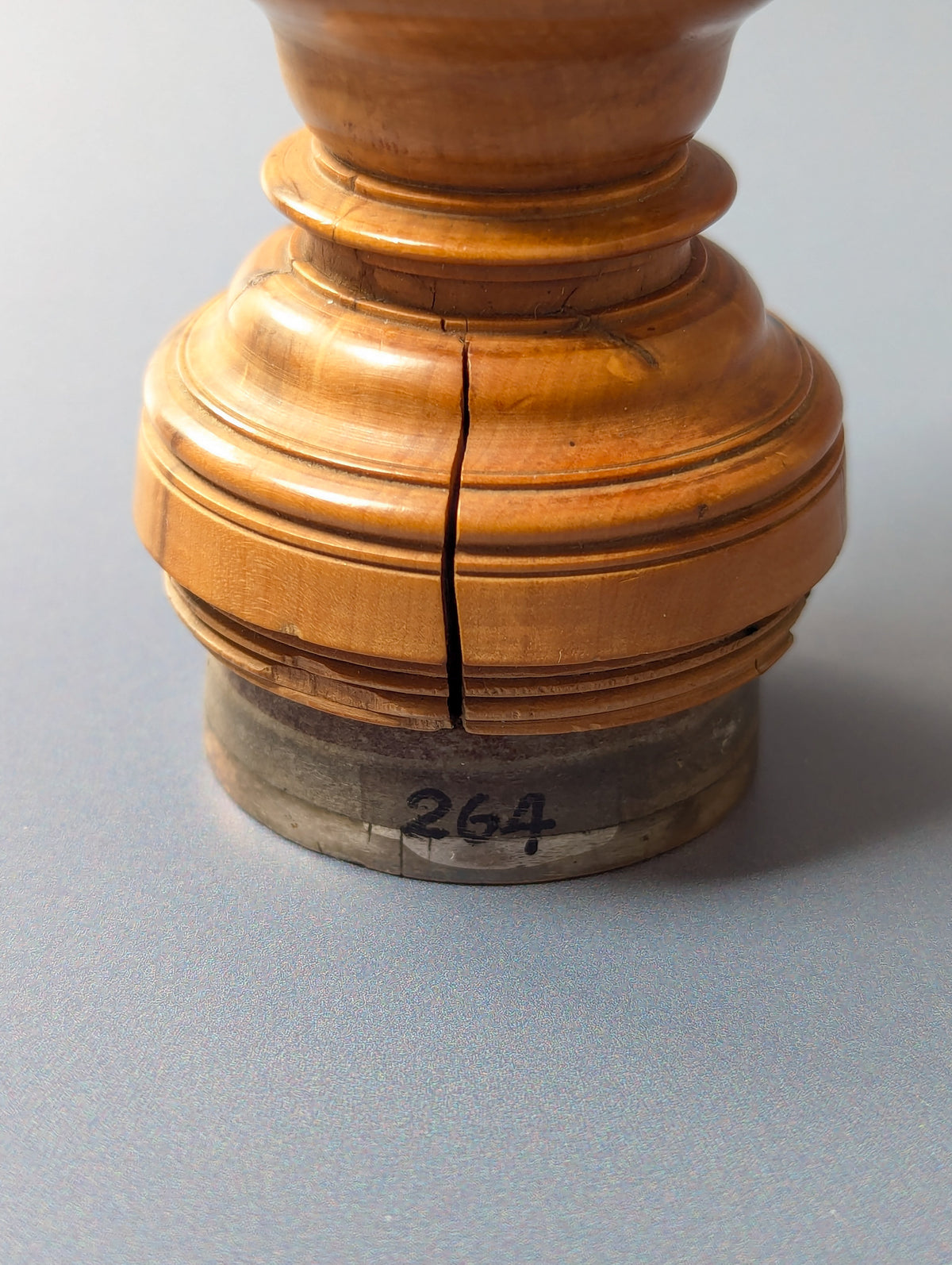 Large Superb Early 19thC Swiss Boxwood & Silver Armorial Desk Seal