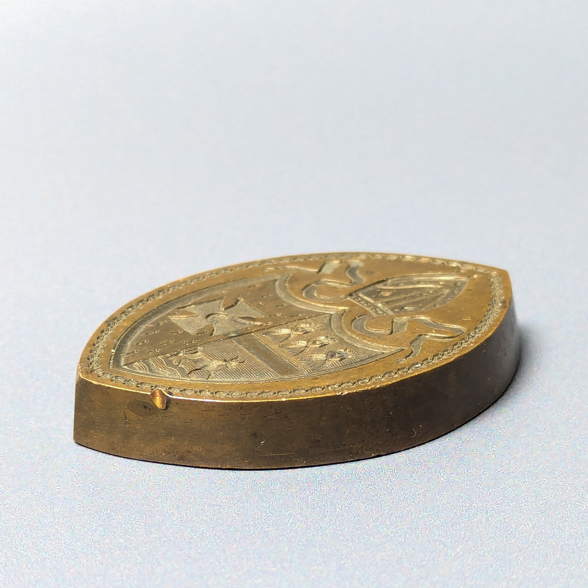 c1810 Bronze Religious Armorial Desk Seal - Charles Moss, Bishop of Oxford