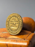 Interesting Early 19thC French Revolutionary De-faced Town Desk Seal - LOCHES
