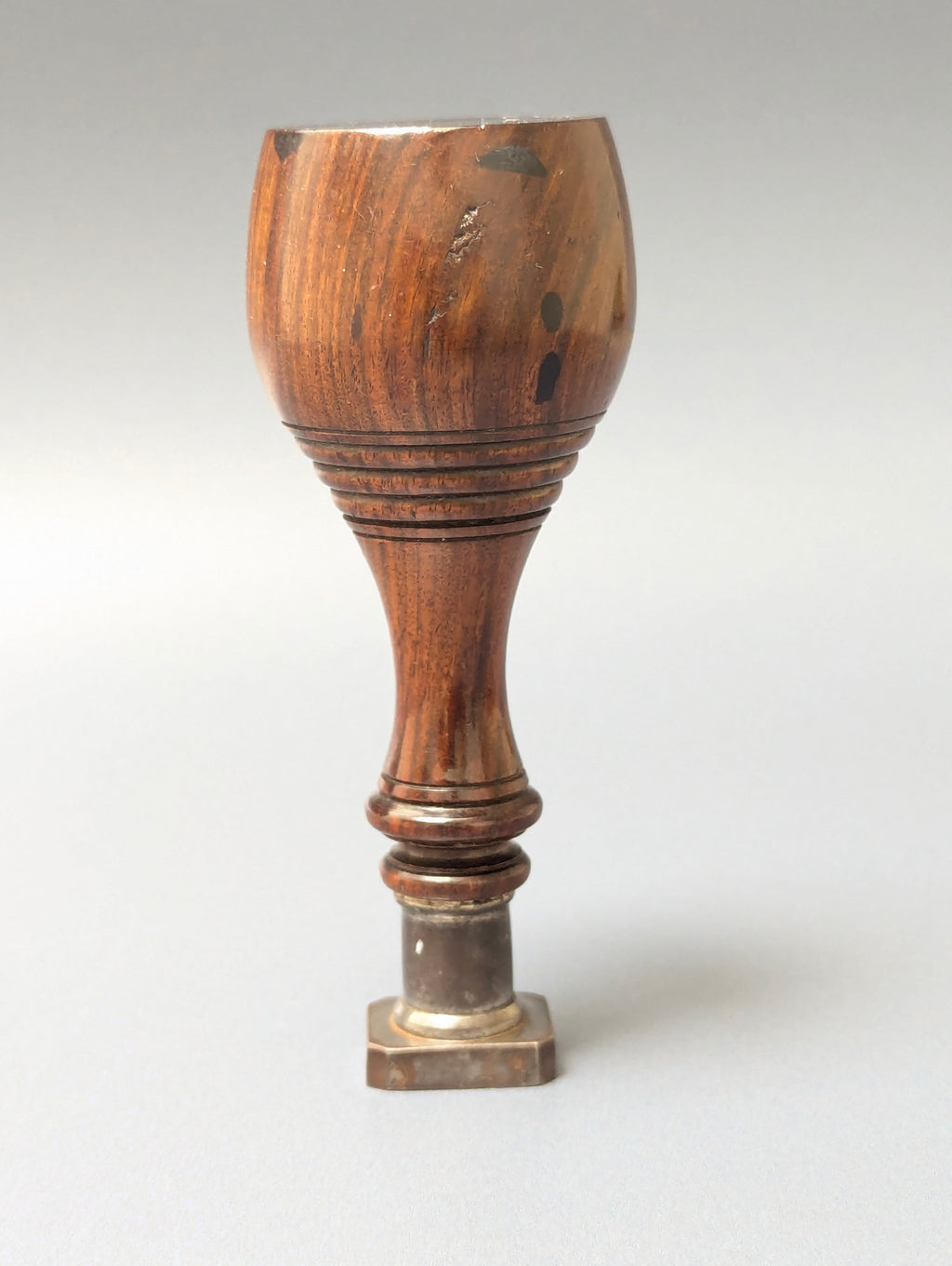 19thC Mahogany and Steel READ O'ER THIS AND THEN TO BREAKFAST Desk Seal