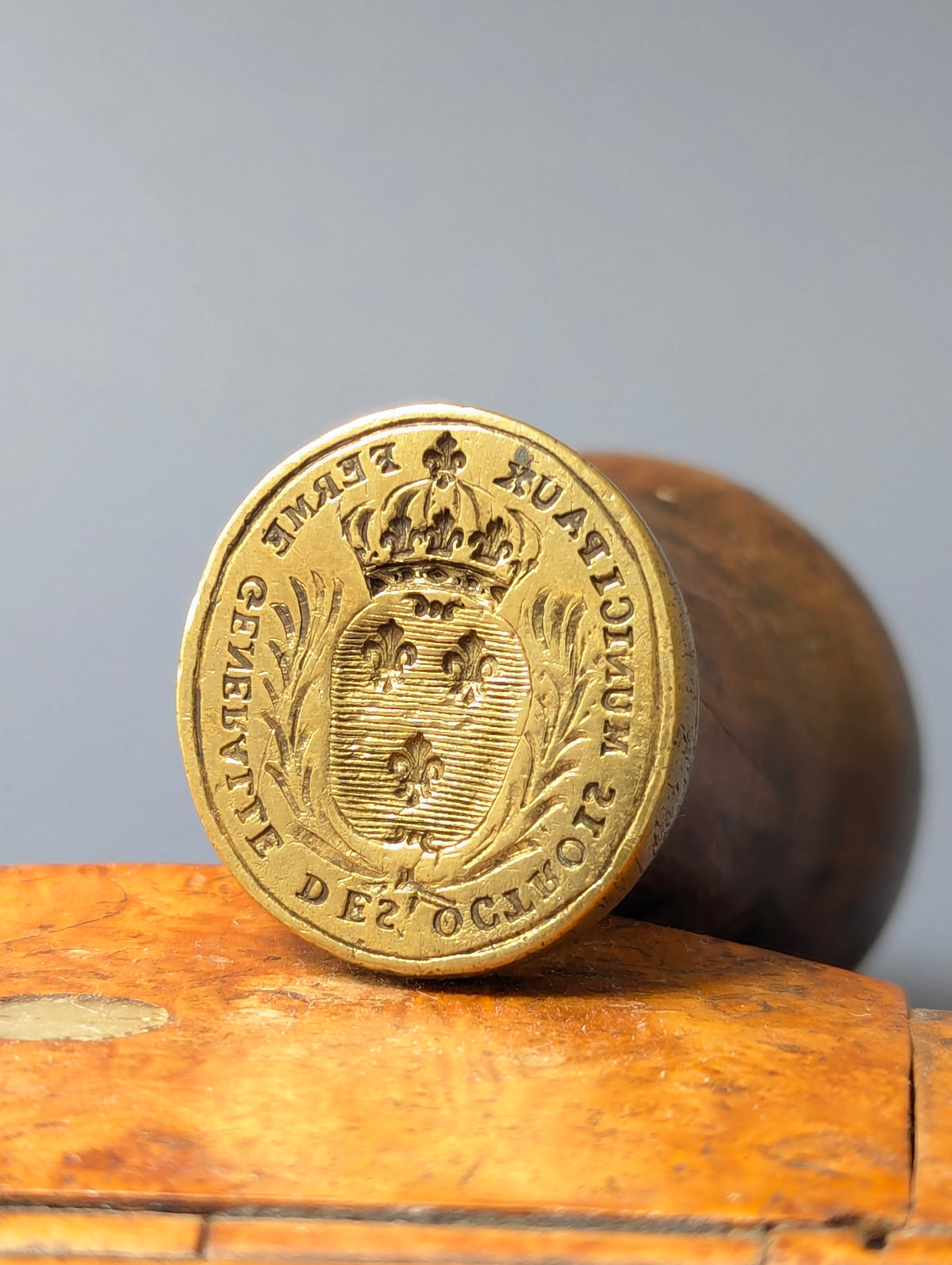 Early 18thC Parisian Consumer Tax Desk Seal
