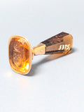 Scottish Stewart Clan Gold Mounted Citrine Armorial Desk Seal - Virescit Vulnere Virtus
