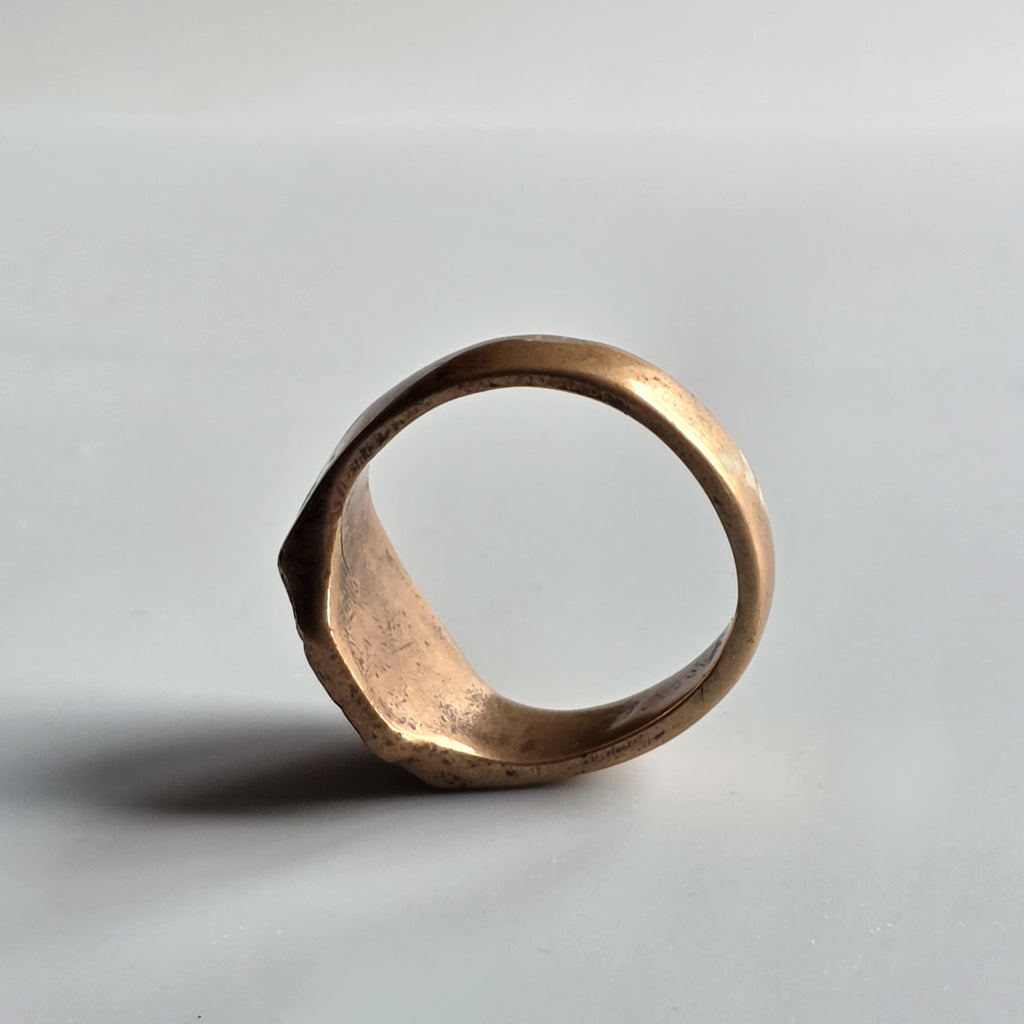 BRONZE RING REPUTED THAT OF SIR JOHN HAWKWOOD 1323-1394