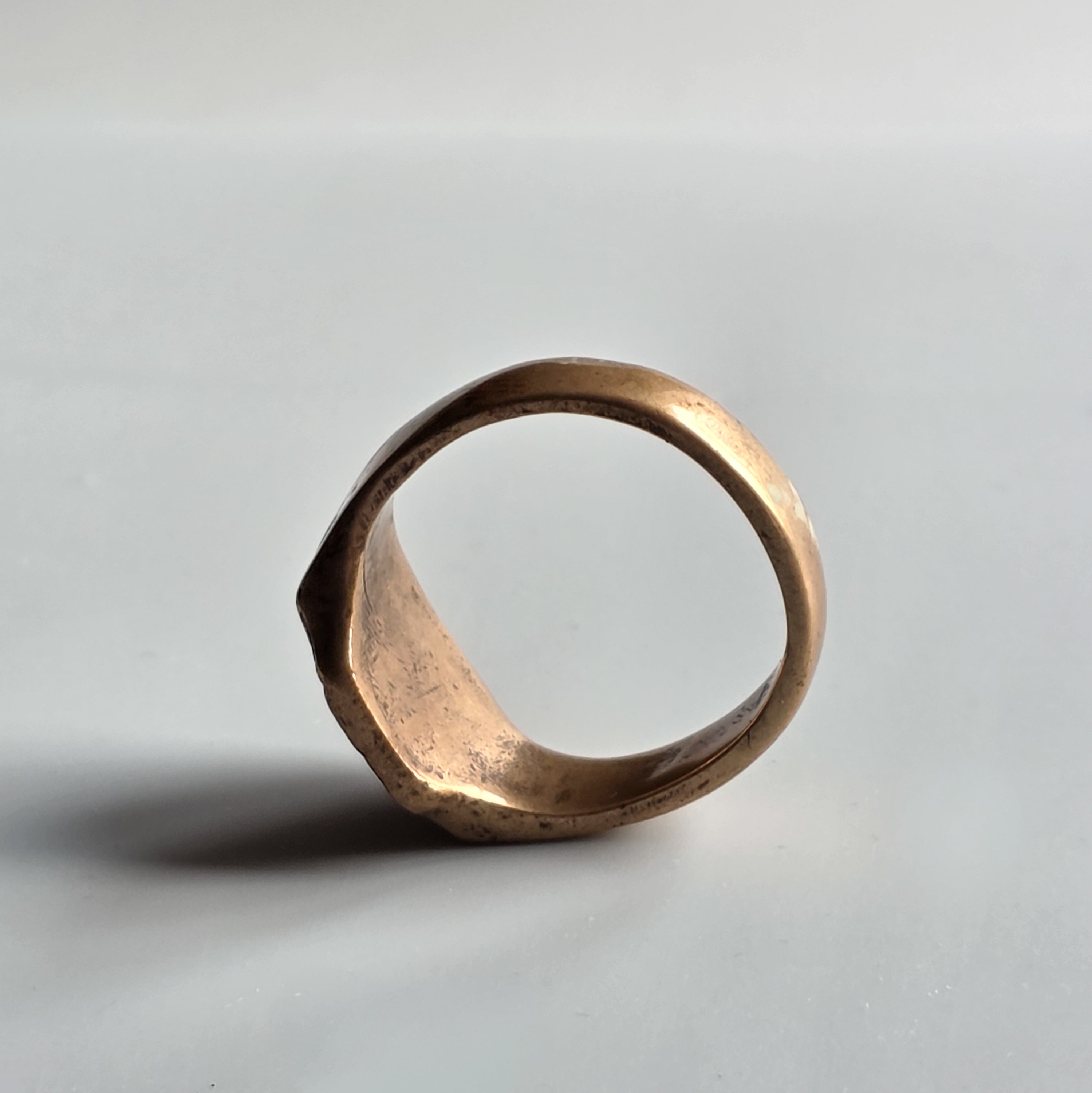 BRONZE RING REPUTED THAT OF SIR JOHN HAWKWOOD 1323-1394