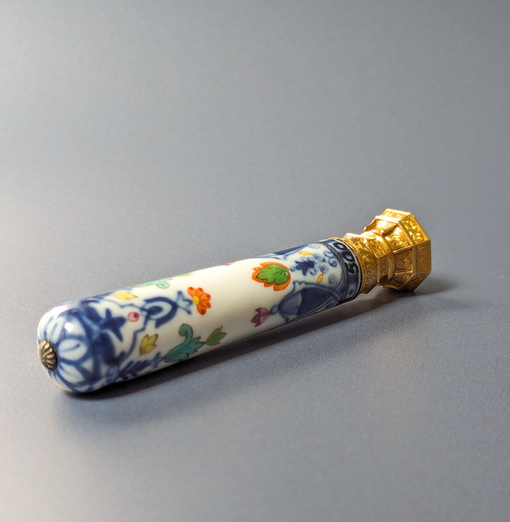 Fine Elaborate Gold Mounted Ceramic Armorial Seymour Tollemarche Duke of Somerset Desk Seal