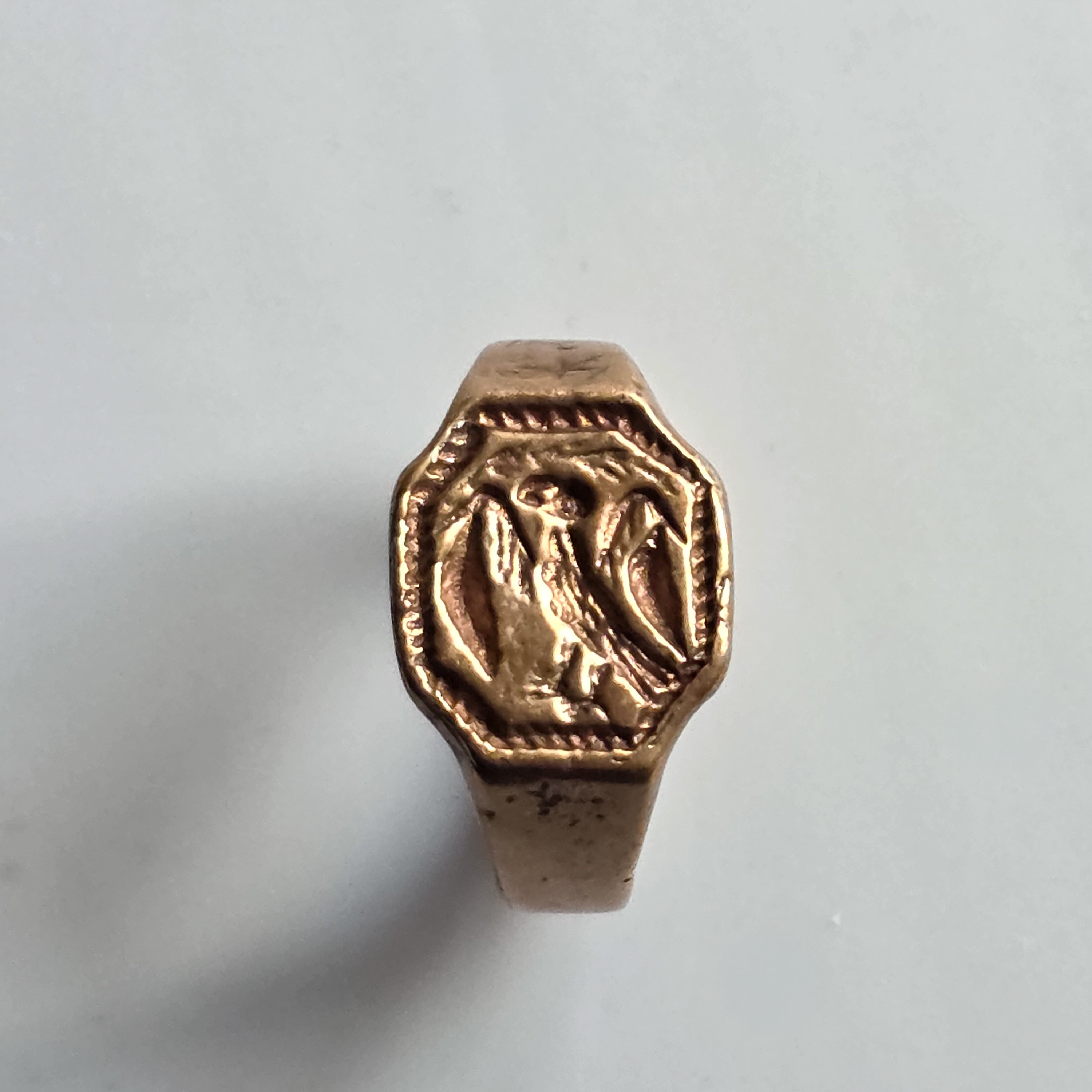 BRONZE RING REPUTED THAT OF SIR JOHN HAWKWOOD 1323-1394