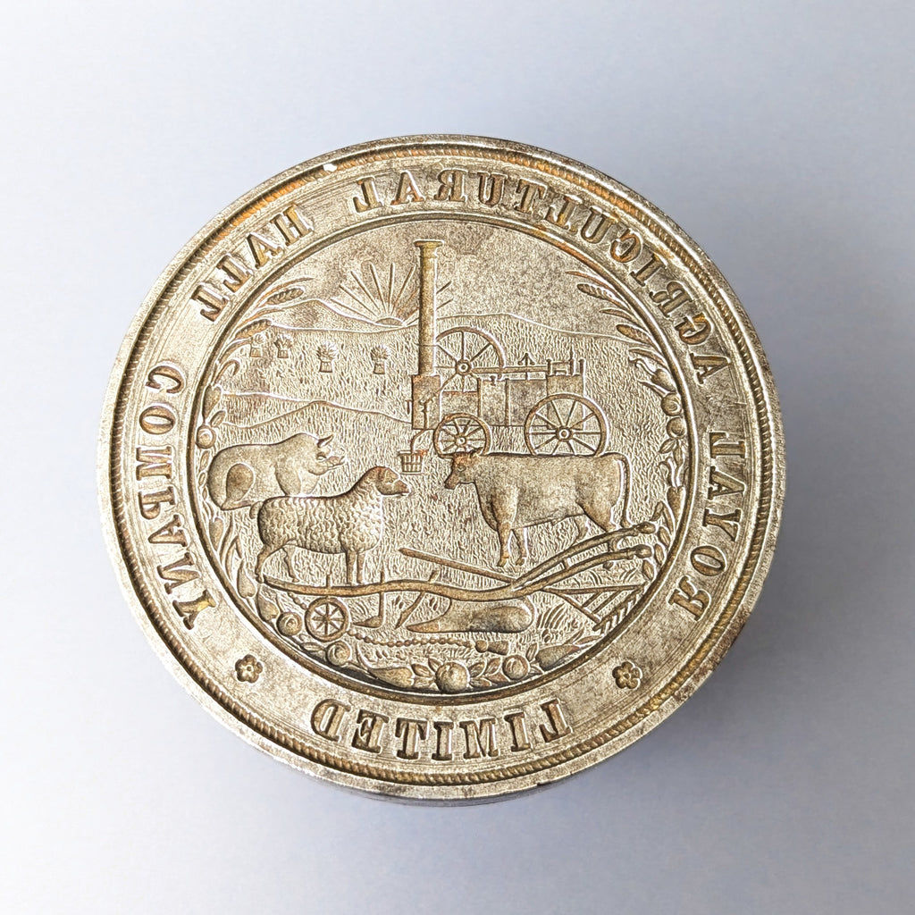 An 1860's Steel and Wood Desk Wax Seal - The Royal Agricultural Hall Company