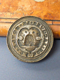 17thC Brass Personal Seal Beehive - IAQVES LE DOULX