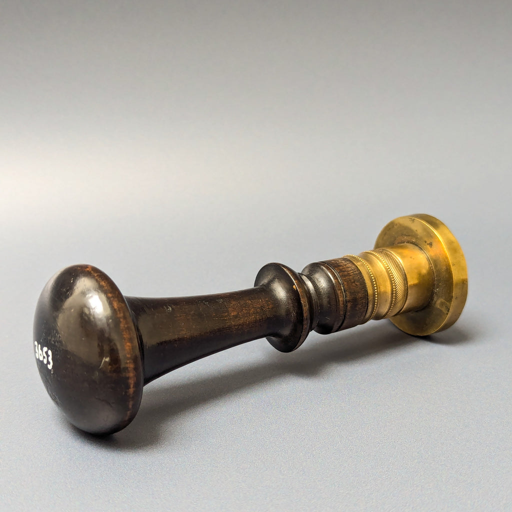 19thC French Brass Justice de Paix HAINAUT