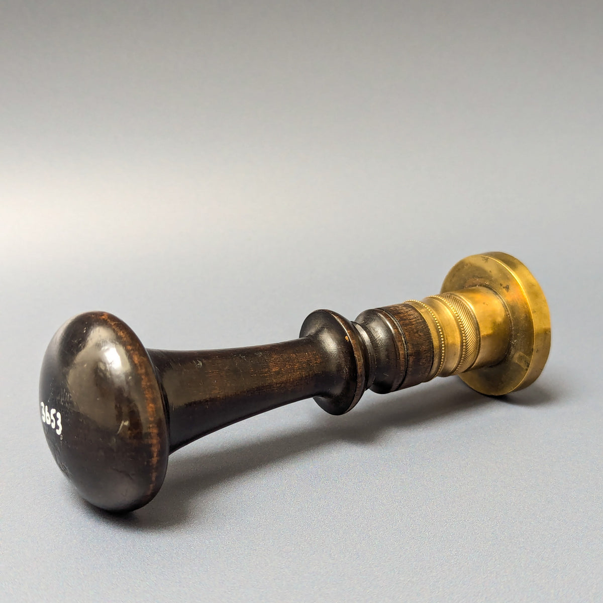 19thC French Brass Justice de Paix HAINAUT