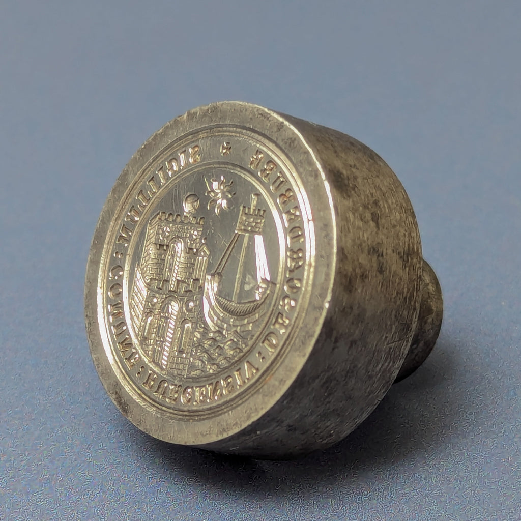 Late 19thC Steel English Town Desk Seal - Scarborough
