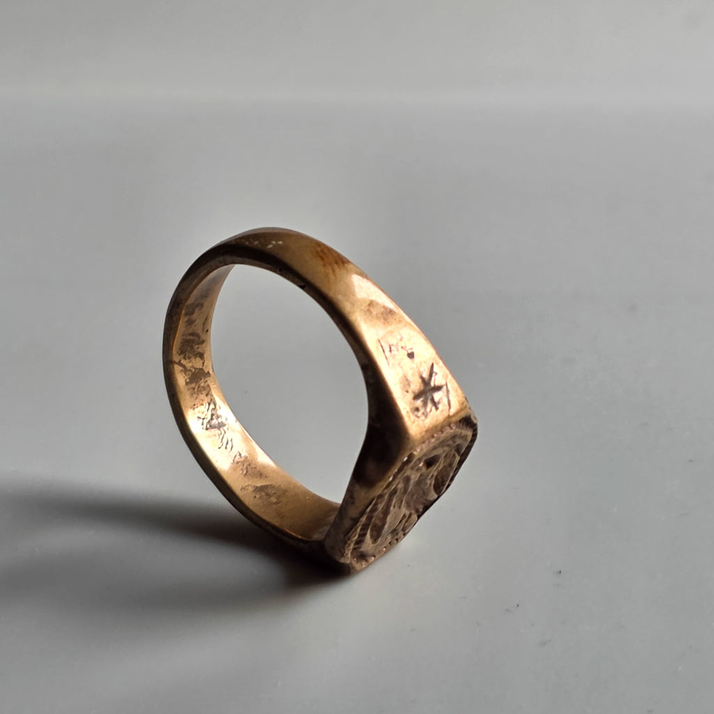 BRONZE RING REPUTED THAT OF SIR JOHN HAWKWOOD 1323-1394