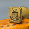 Late 18thc Solid Brass Irish Armorial Desk Seal FOX Crest - VELO AN REMIS - Garveys