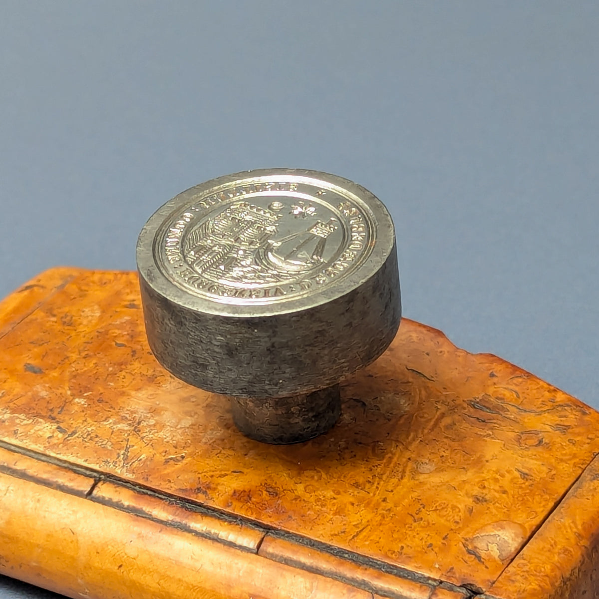 Late 19thC Steel English Town Desk Seal - Scarborough