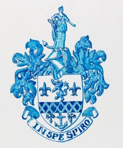 19thC Crystal Crest + Motto Desk Seal - Tharp family, Cambridgeshire