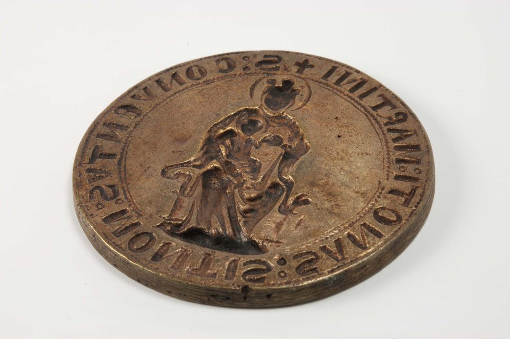 Early French Convent Bronze Desk Seal