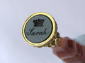 A Hardstone and Gold English Desk Seal, Second Quarter 19th Century