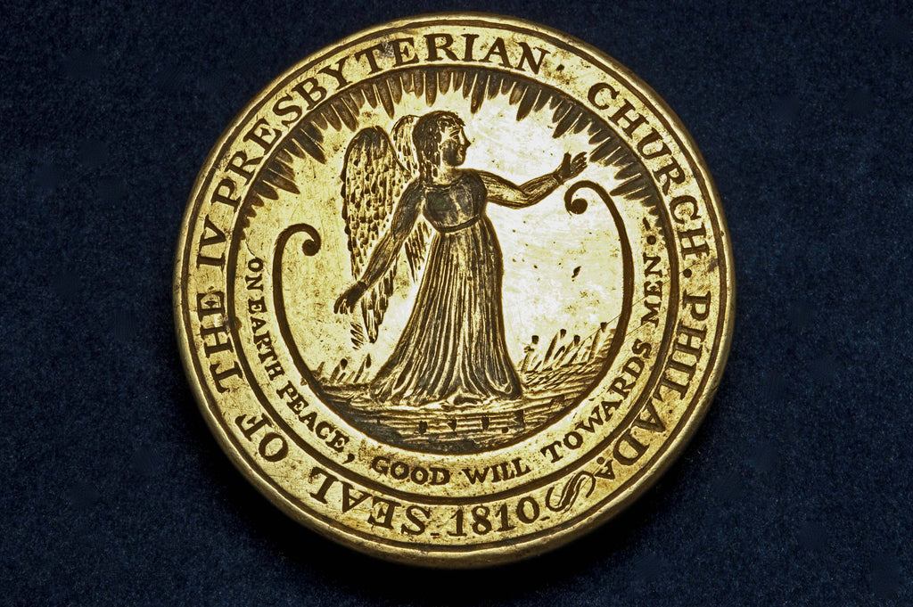 Matrix detail wax seal of American Presbyterian church Philadelphia