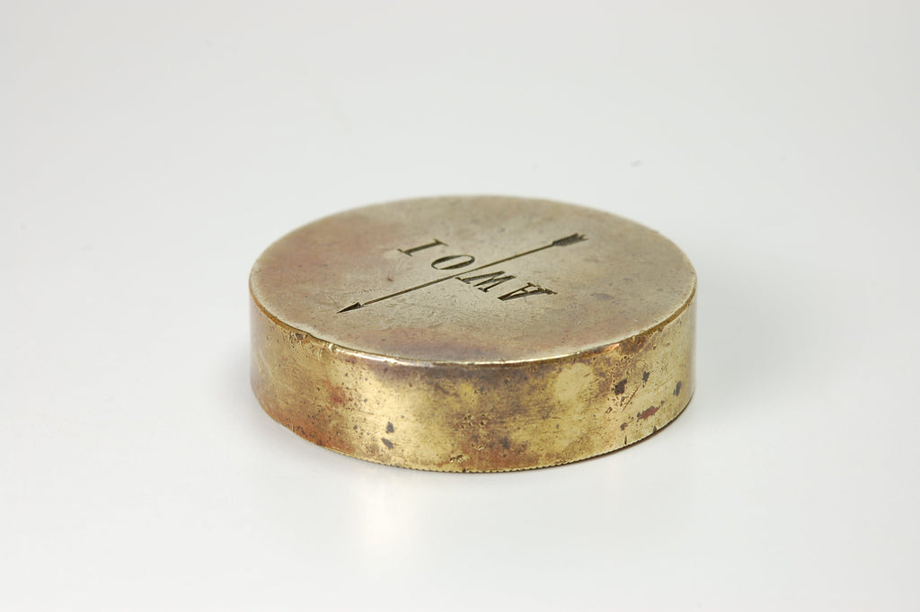 Reverse view of American seal for Iowa State with Iowa name visible