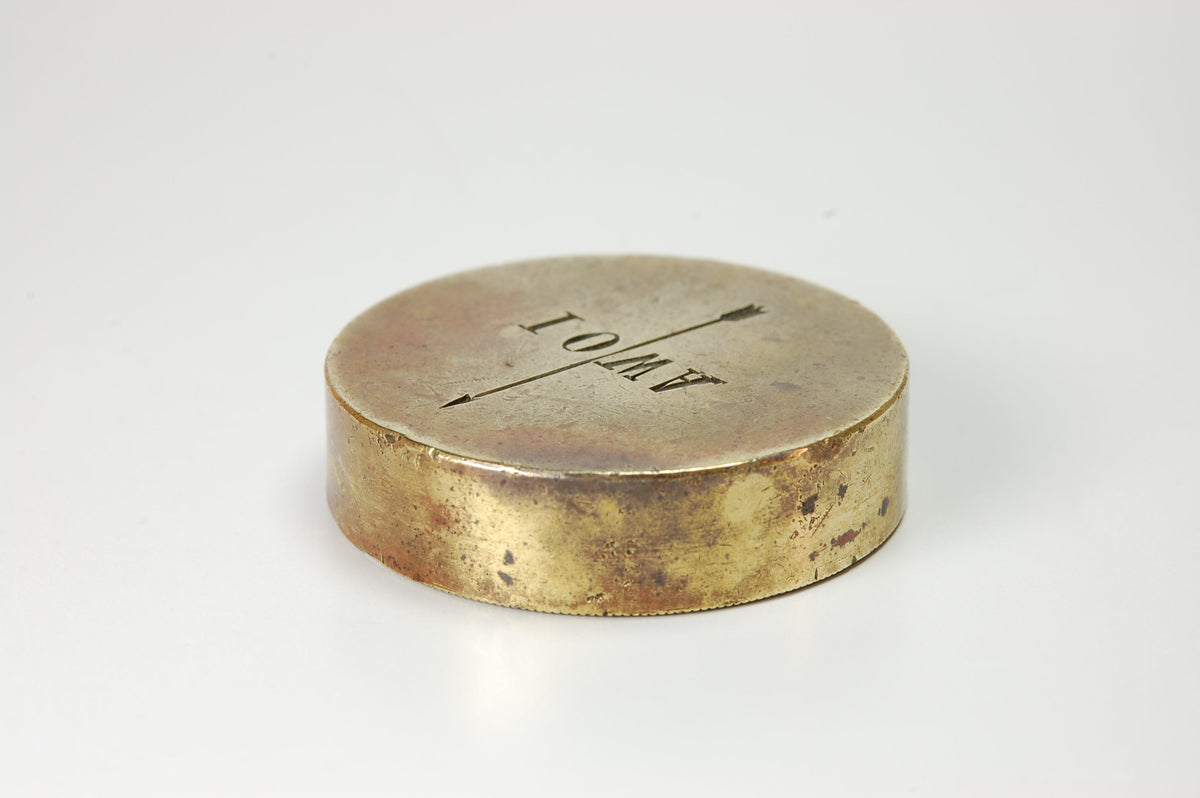Reverse view of American seal for Iowa State with Iowa name visible