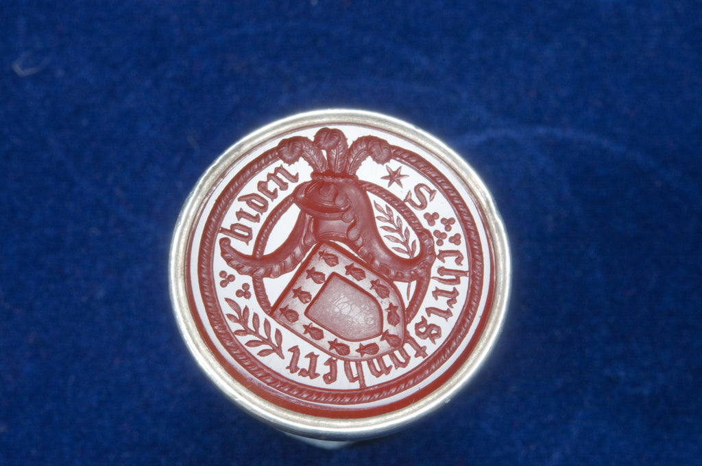 A Silver Fob Seal with Carnelian Matrix