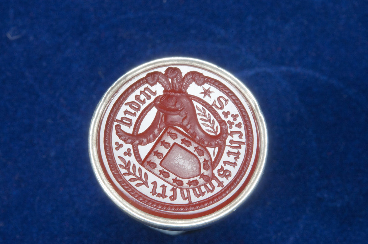 A Silver Fob Seal with Carnelian Matrix