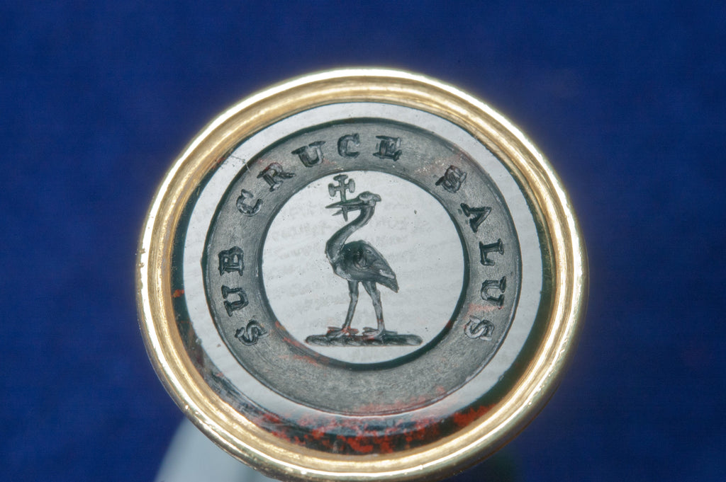 A Hardstone and Gold Personal Desk Seal