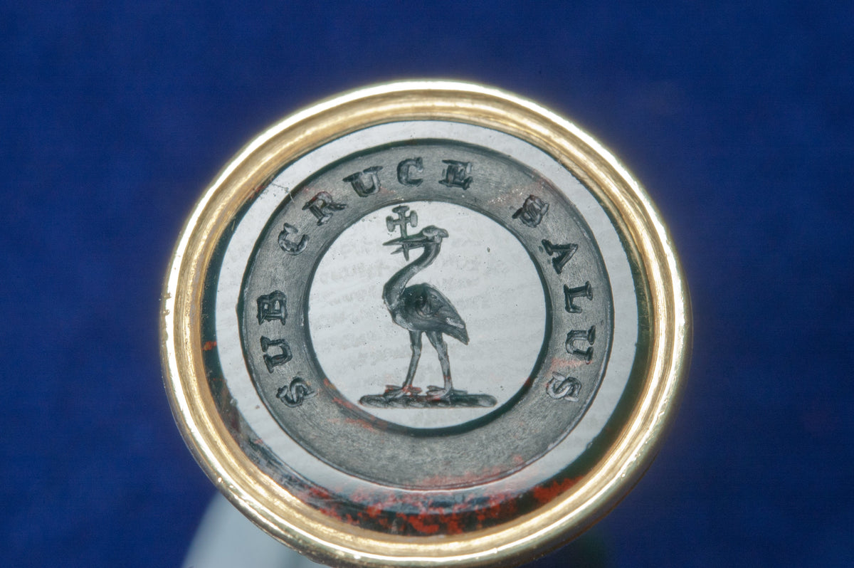 A Hardstone and Gold Personal Desk Seal