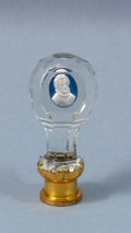 Glass sulphide and brass antique wax seal