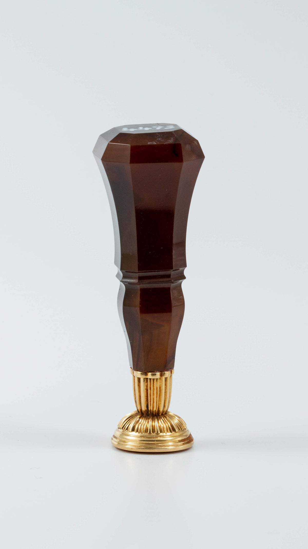 Early 19thC Agate, Gold & Carnelian Desk Wax Seal